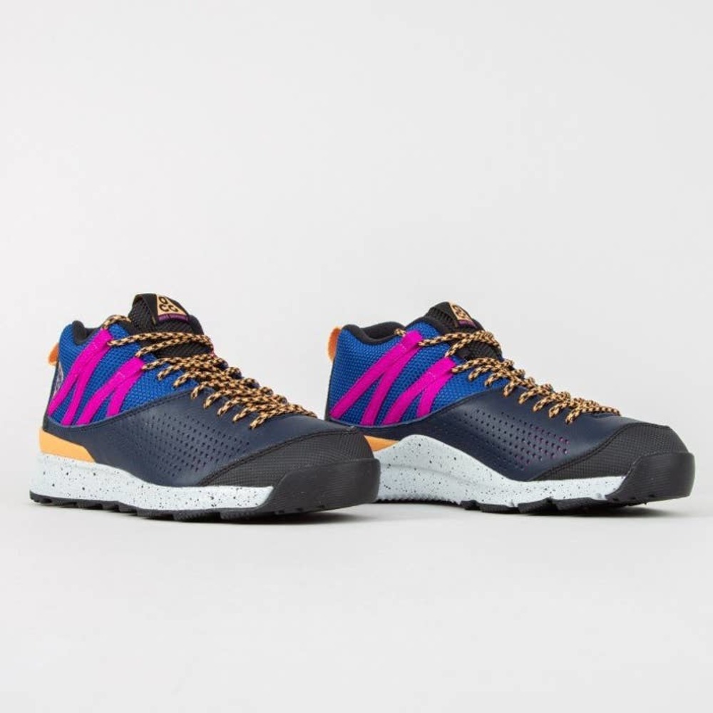Nike ACG Okwahn II Obsidian/Fuel Orange-Indigo Force 525367-400 5.5 (W 7)